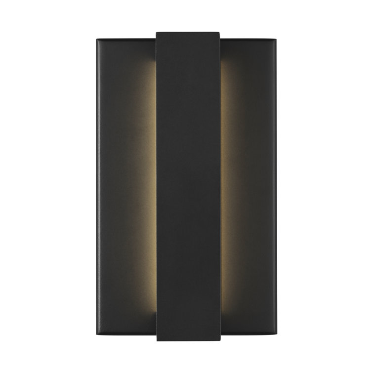 Black Dimmable LED Outdoor Wall Sconce