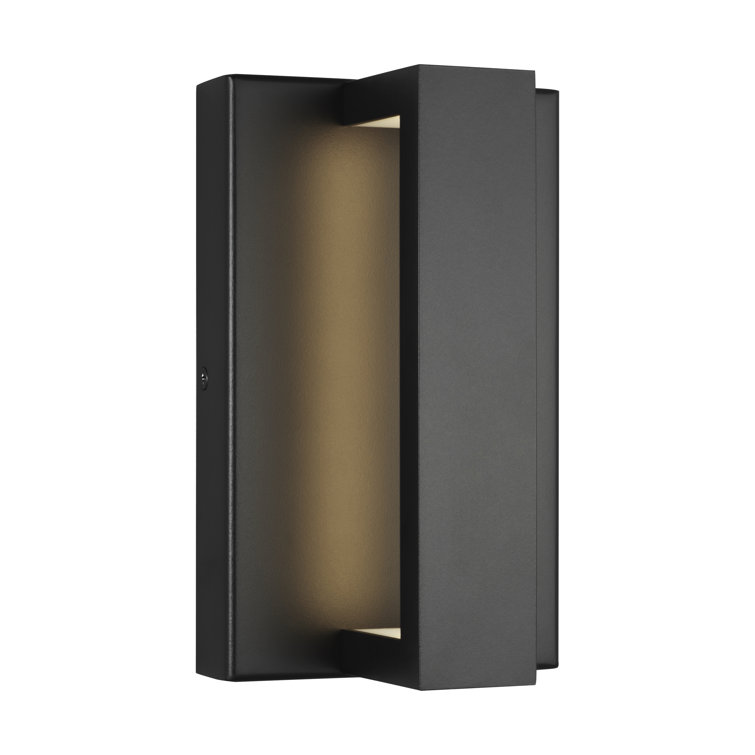 Black Dimmable LED Outdoor Wall Sconce