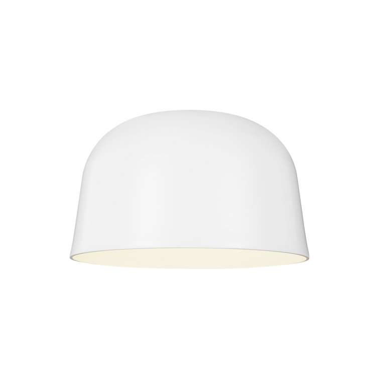 Foundry 14.4" Matte White Aluminum LED Bowl Flush Mount