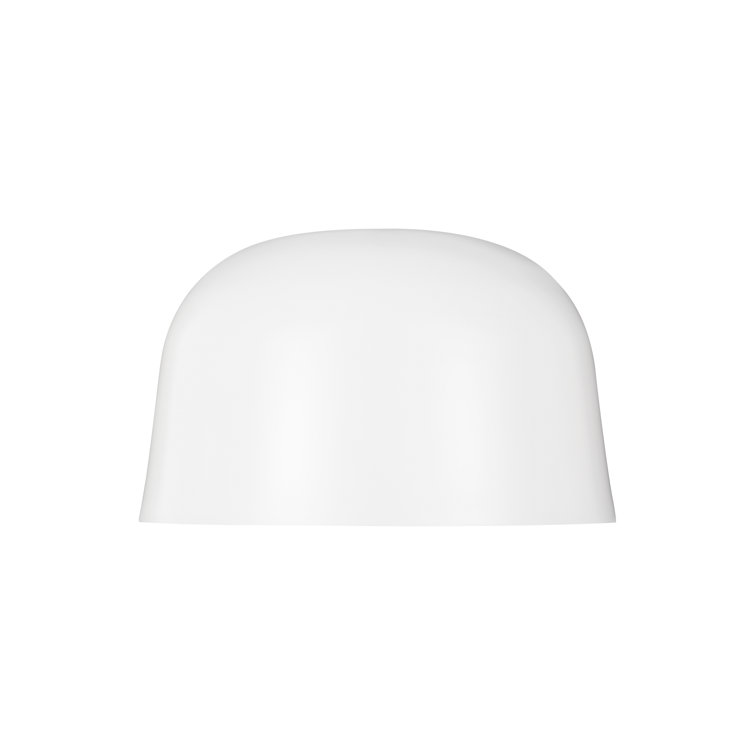 Foundry 14.4" Matte White Aluminum LED Bowl Flush Mount