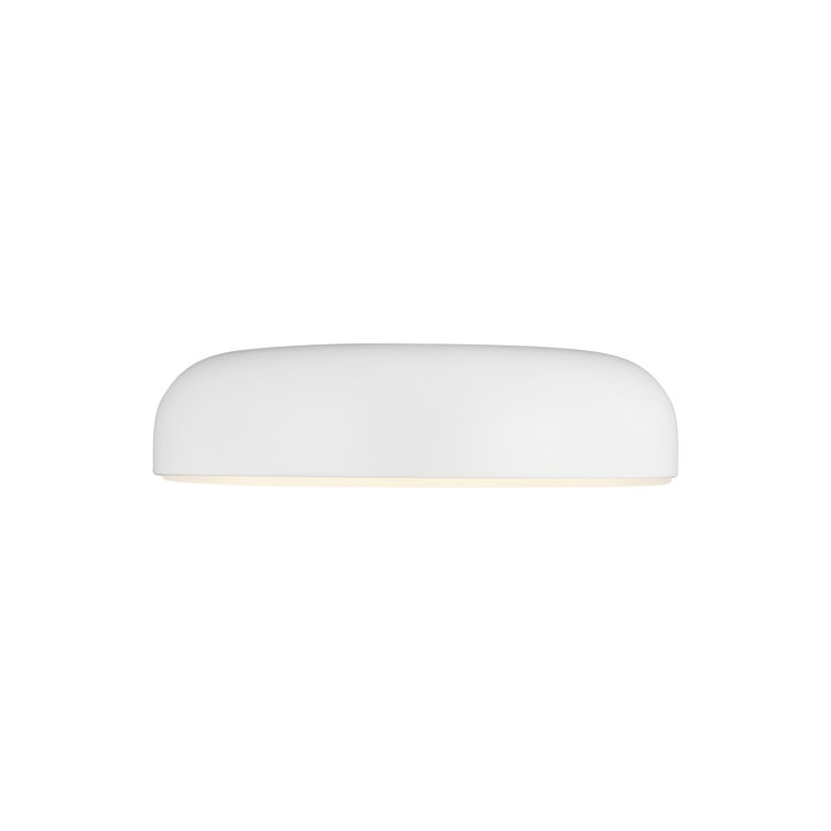 Matte White Glass LED Flush Mount Ceiling Light