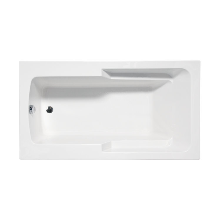 Coronado White Acrylic Drop-In Air Jet Bathtub 66" x 42"