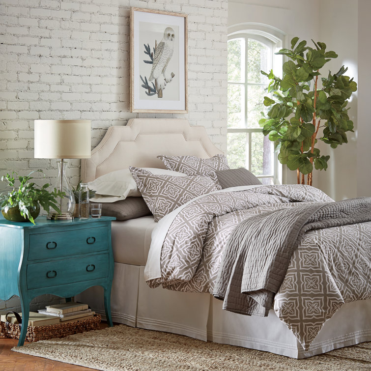 Gray Mango Wood 2-Drawer Cottage Accent Chest