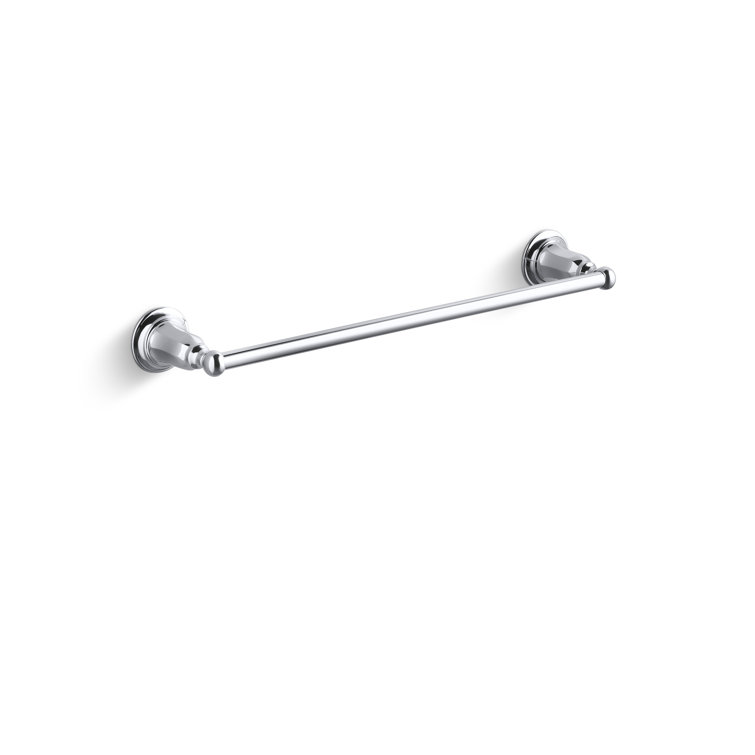 Kelston 18-Inch Polished Chrome Wall Mounted Towel Bar