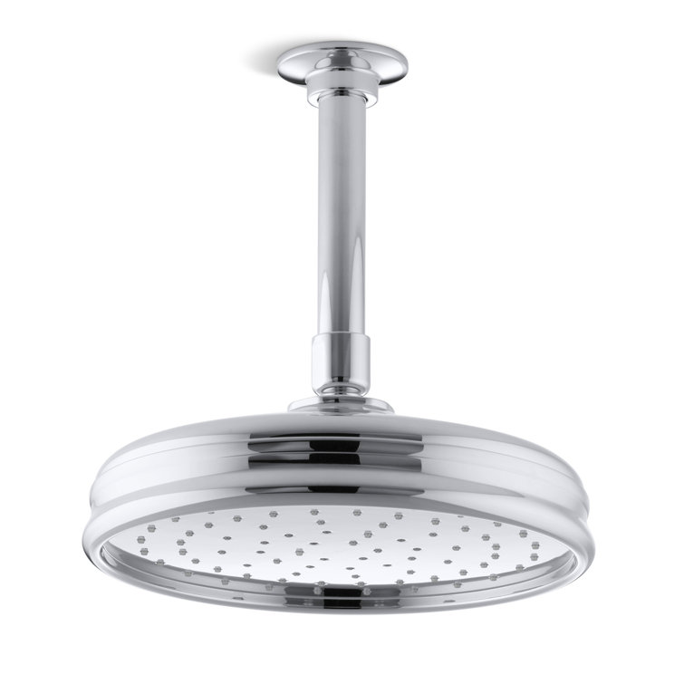 Polished Chrome 8-Inch Traditional Rain Showerhead