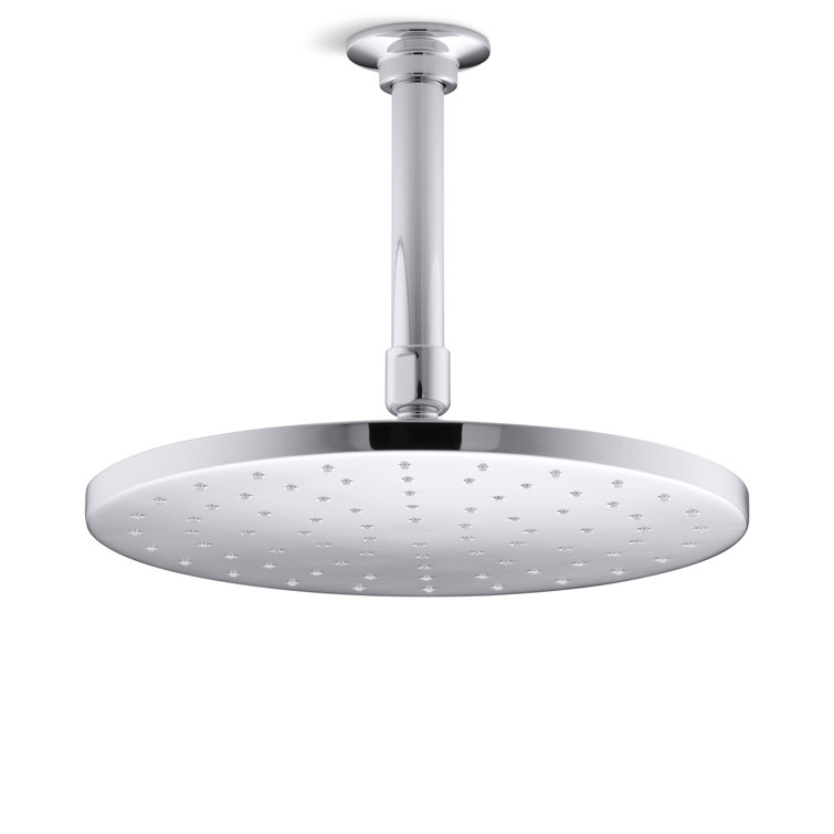 Polished Chrome 10" Round Ceiling Mounted Rain Showerhead
