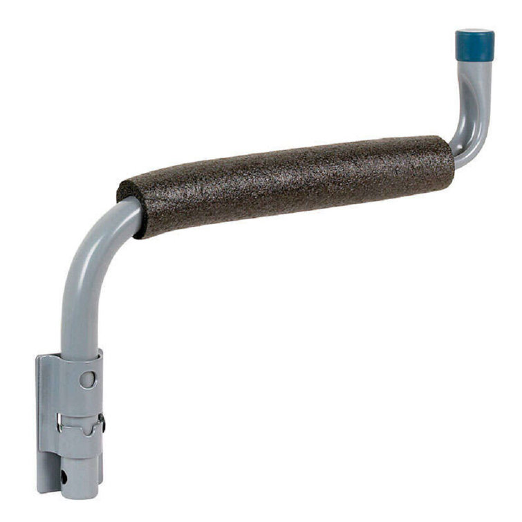 Gray Metal Swivel Hanger Holder with Foam Padding