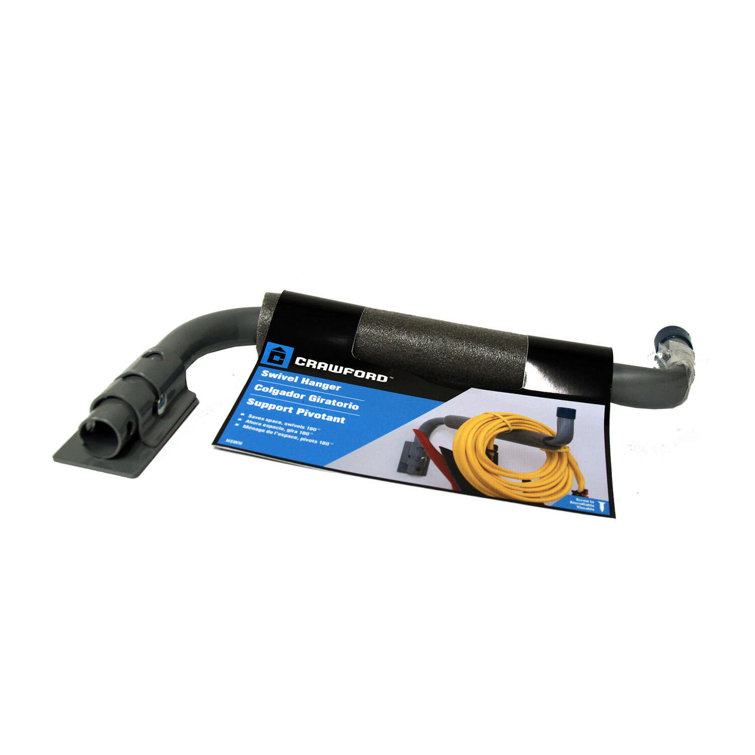 Gray Metal Swivel Hanger Holder with Foam Padding