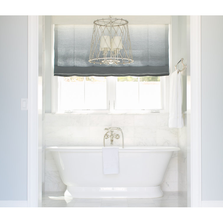 Polished Nickel Wall Mounted Widespread Tub Faucet with Handshower