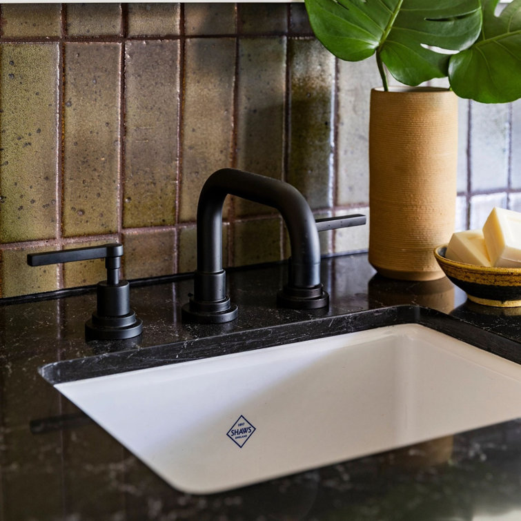 White Fireclay Drop-In Farmhouse Kitchen Sink