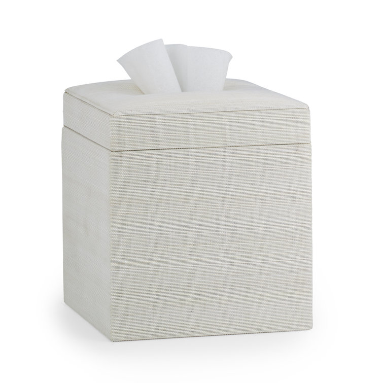 Eggshell Palm Fiber Freestanding Tissue Box Cover