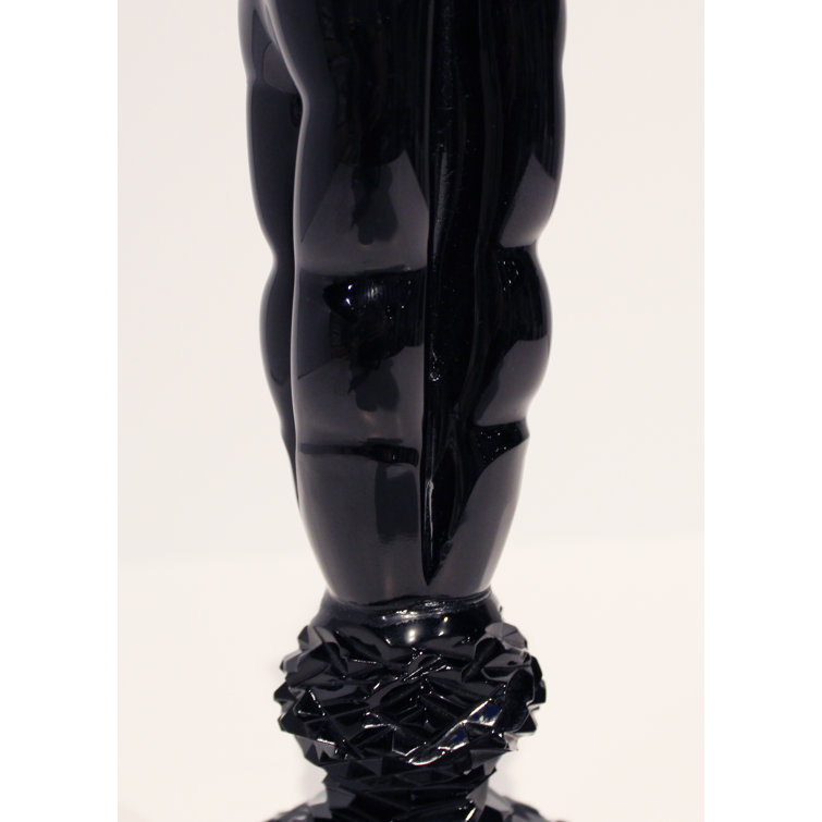 Black Crystal Embrace Figurine Sculpture