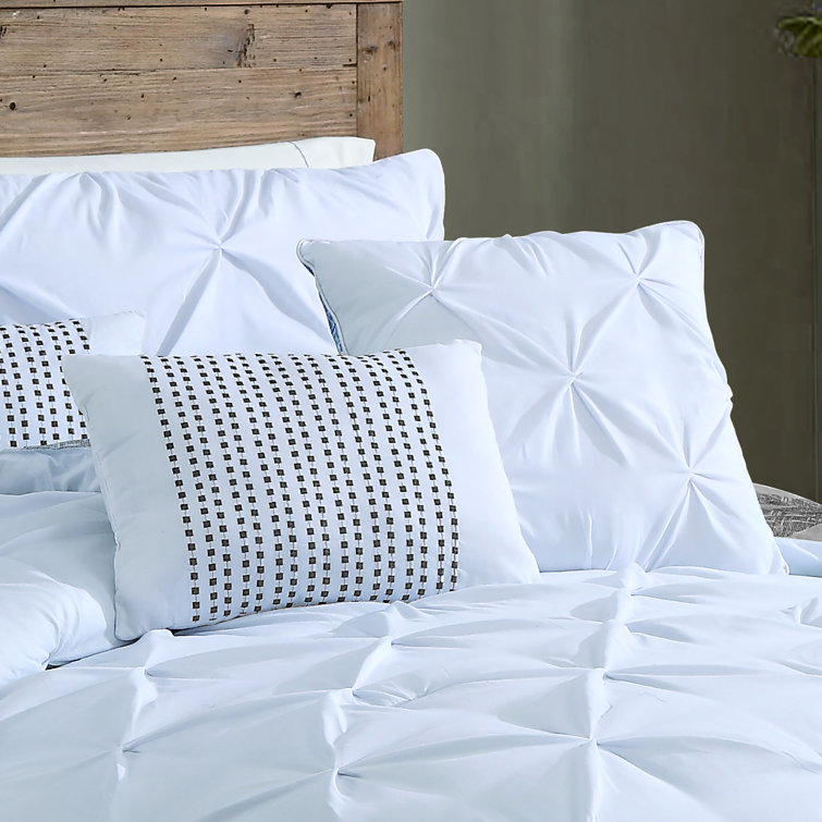 Taupe Twin Reversible Microfiber Comforter Set with Chevron Pattern