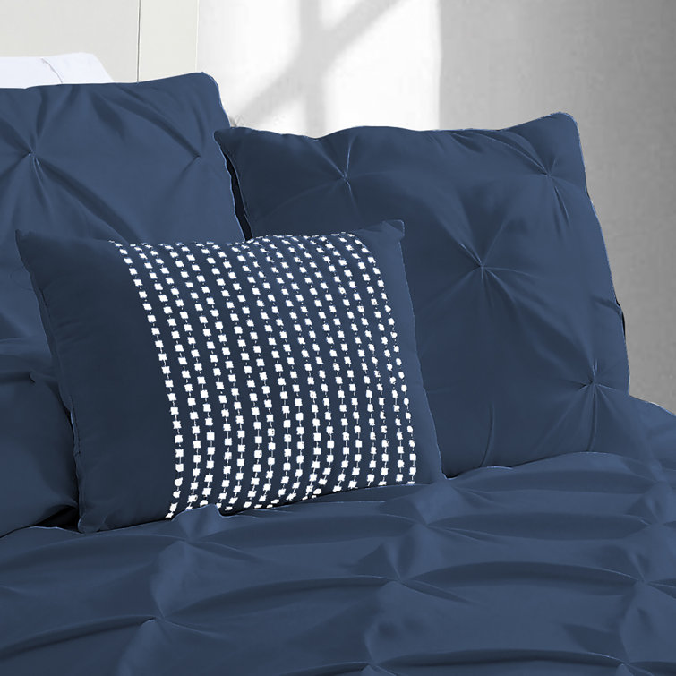 Taupe Twin Reversible Microfiber Comforter Set with Chevron Pattern