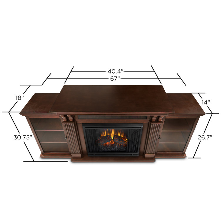 Calie Dark Espresso 67'' Electric Fireplace TV Stand