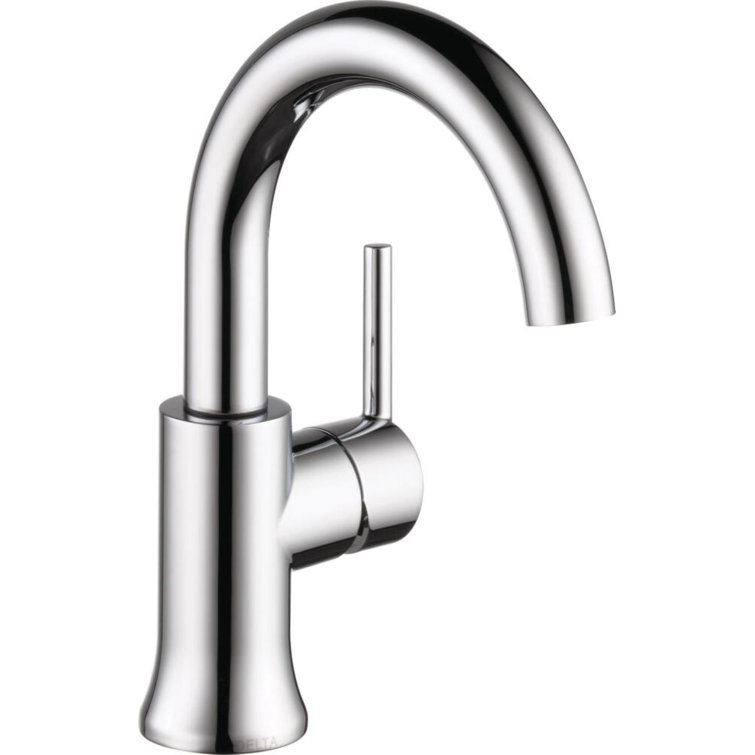 Chrome Single Handle High-Arc Bathroom Faucet