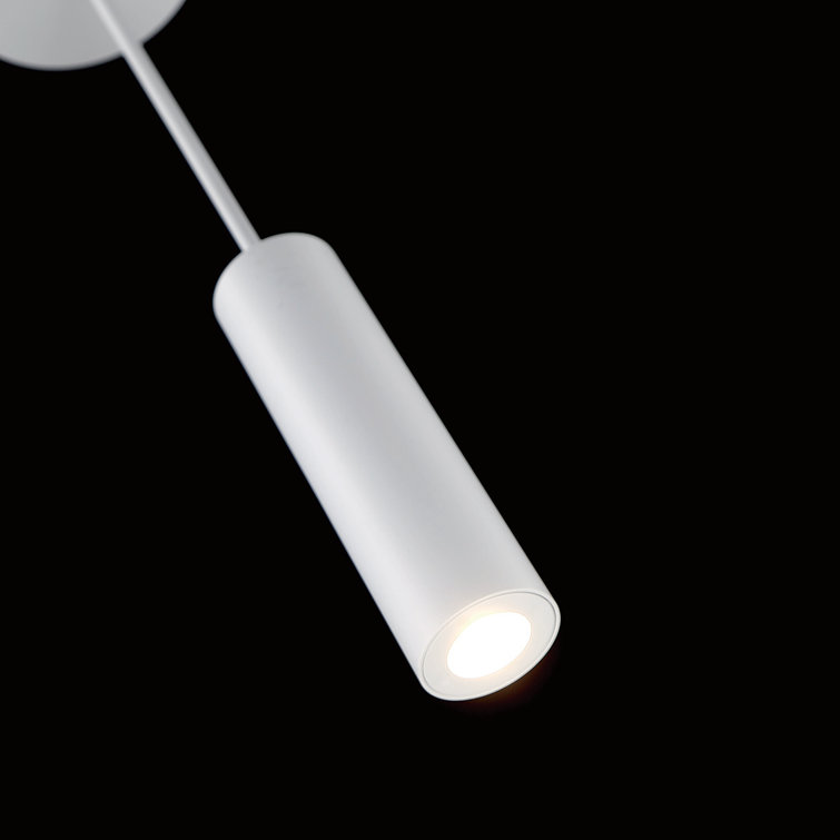 Caliber Sleek White Aluminum Indoor/Outdoor LED Pendant
