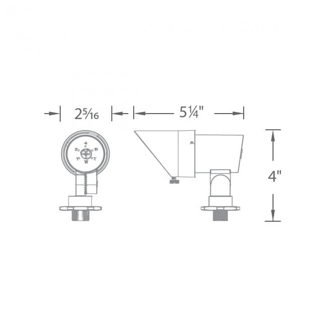 Bronze Brass Low Voltage LED Adjustable Spotlight