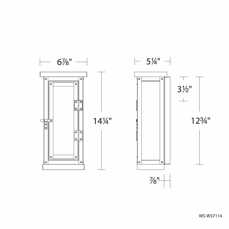 Eliot Black LED Outdoor Wall Sconce with Clear Glass