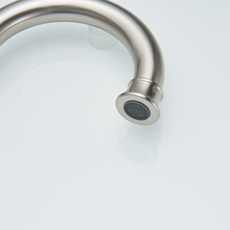 Elegant Brushed Nickel Widespread 2-Handle Bathroom Faucet