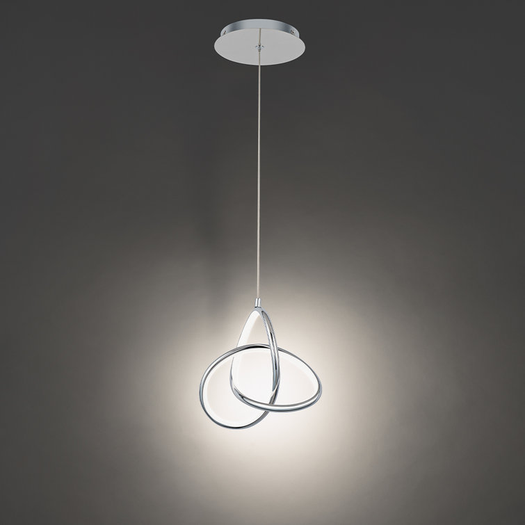 Sebasco 7" Chrome Glass LED Mini Pendant Light