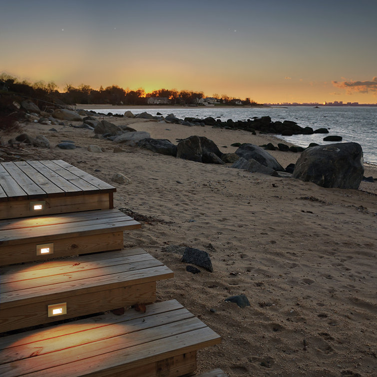 Sleek Brushed Nickel 3" LED Step Light - Energy Efficient