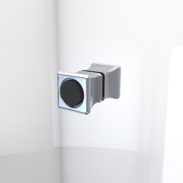 Aqua-Q Fold 33.5 W x 72 H Frameless Chrome Shower Door