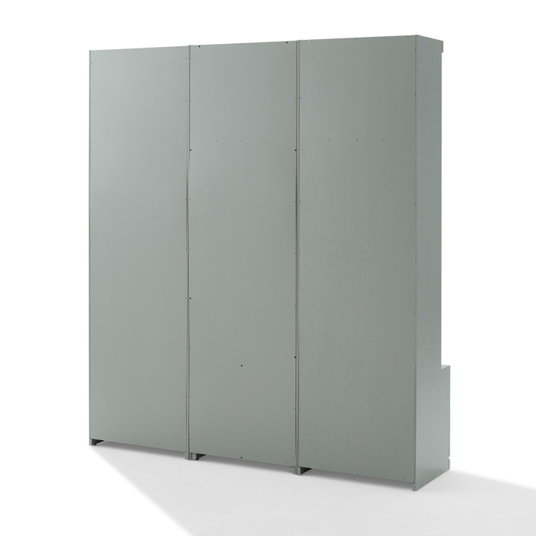 Gray 3-Piece Hall Tree Entryway Set with Storage
