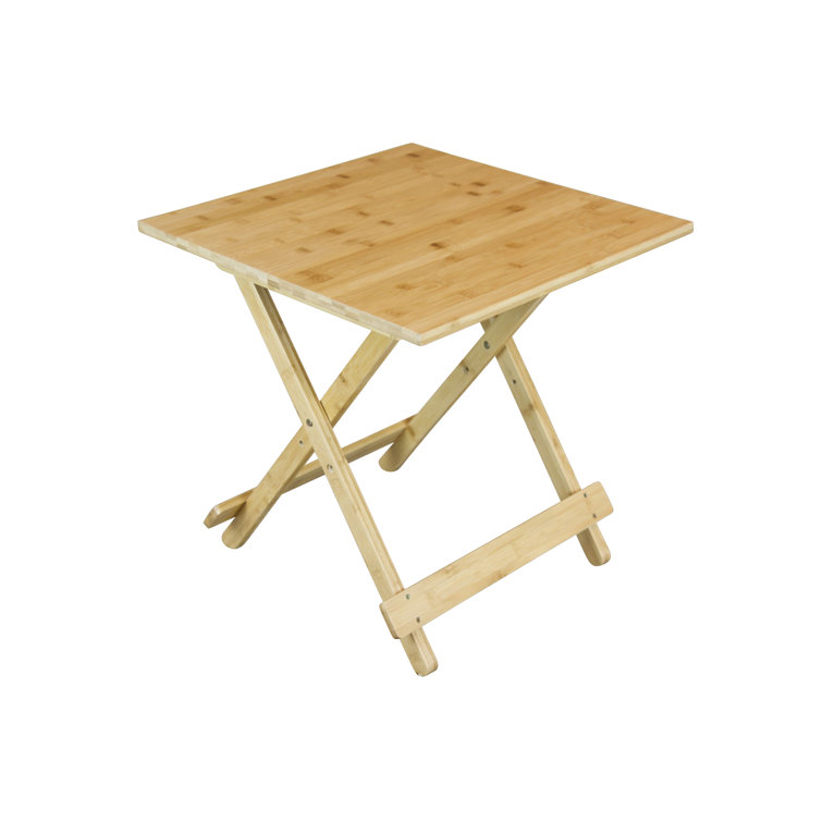 Natural Bamboo 20'' Portable Folding Side Table