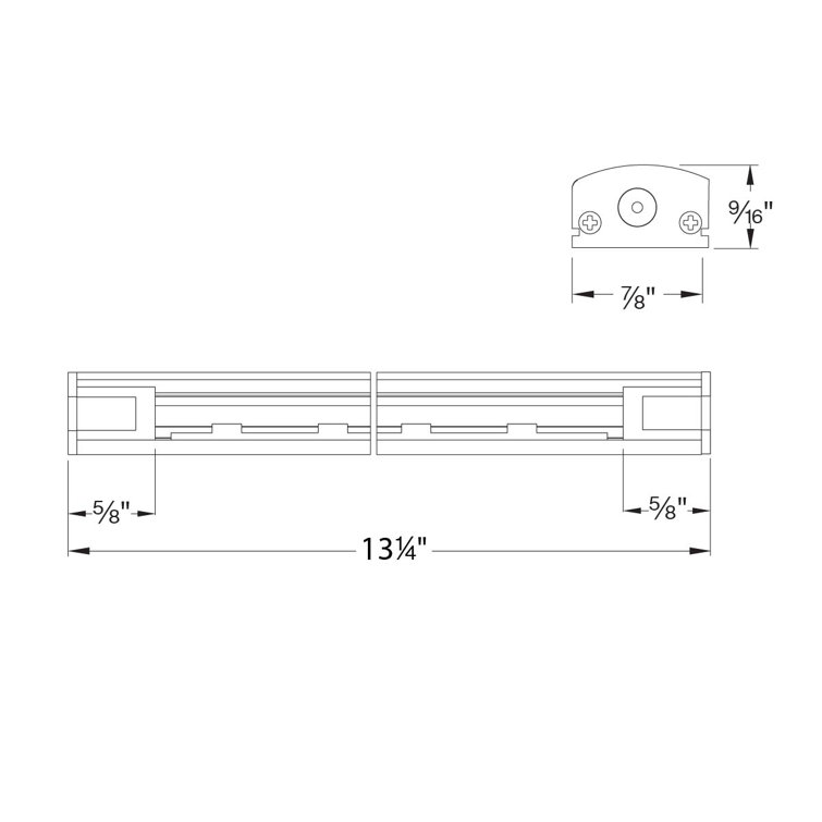 Sleek Edge 13.25'' White LED Under Cabinet Strip Light