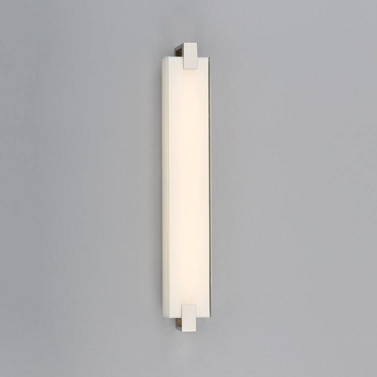 Ehrman 22" Polished Nickel Dimmable LED Bath Bar