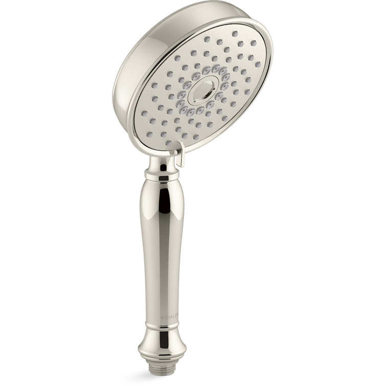 Polished Chrome Multifunction Handheld Shower Head with Pulse Spray