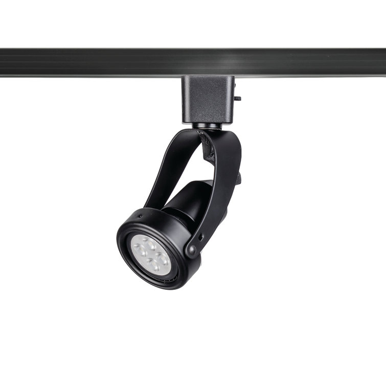 Black Miniature LED Line Voltage Track Head
