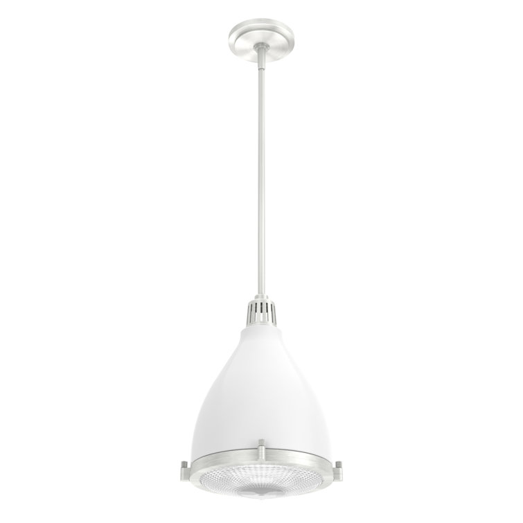 Hunter Bluff View Fresh White Dome LED Pendant Light
