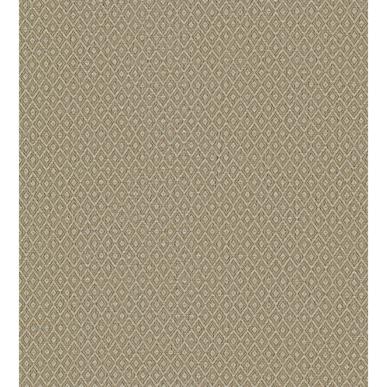 Hui Light Brown Geometric Grasscloth Wallpaper Roll