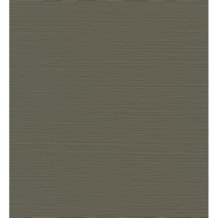 Slate and Bronze Grasscloth Removable Wallpaper Roll