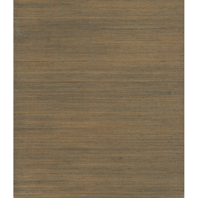 Slate and Bronze Grasscloth Removable Wallpaper Roll