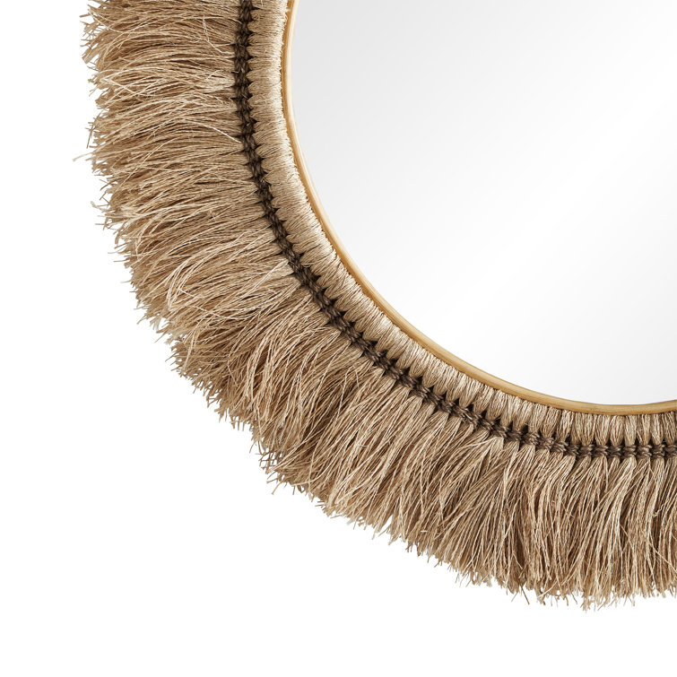 Kai 41'' Rectangular Abacá Rope Wall Mirror
