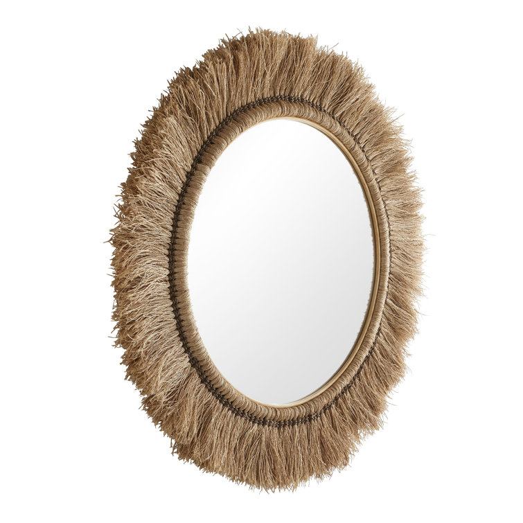 Kai 41'' Rectangular Abacá Rope Wall Mirror