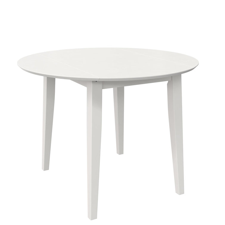 White 3-Piece Drop Leaf Dining Set with Chairs