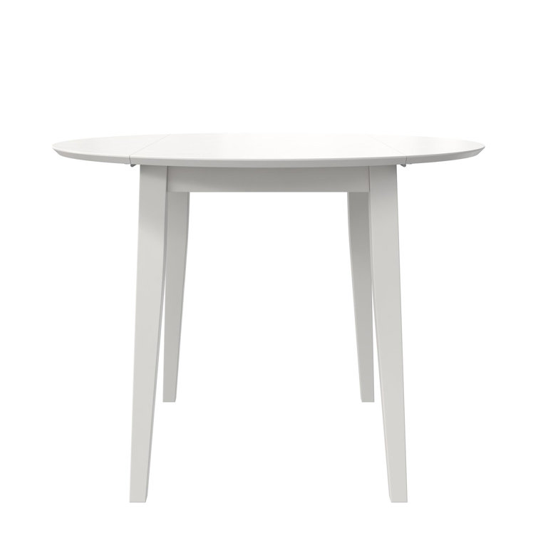 White 3-Piece Drop Leaf Dining Set with Chairs