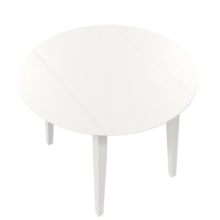 White 3-Piece Drop Leaf Dining Set with Chairs