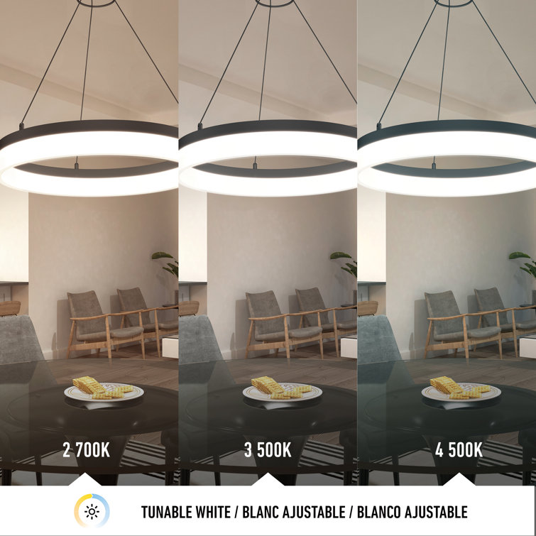 Optical Crystal Drum LED Pendant Light in Black