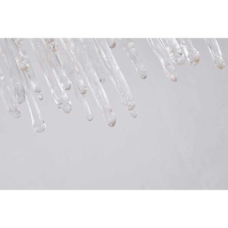 Elegant Brass and Crystal 12-Light Adjustable Chandelier