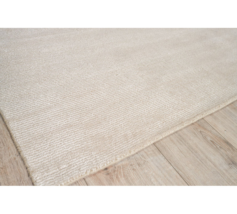 Demani Handmade Chevron Geometric Brown Wool Rug 6' x 9'