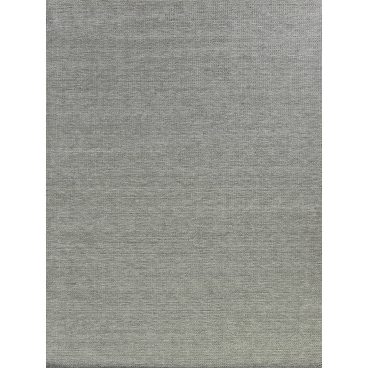 Handmade Gray Sheepskin Rectangular 8' x 10' Rug