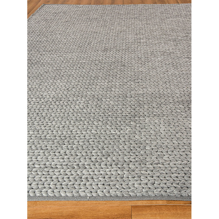 Handwoven Arlow Dark Gray Braided 9' x 12' Area Rug