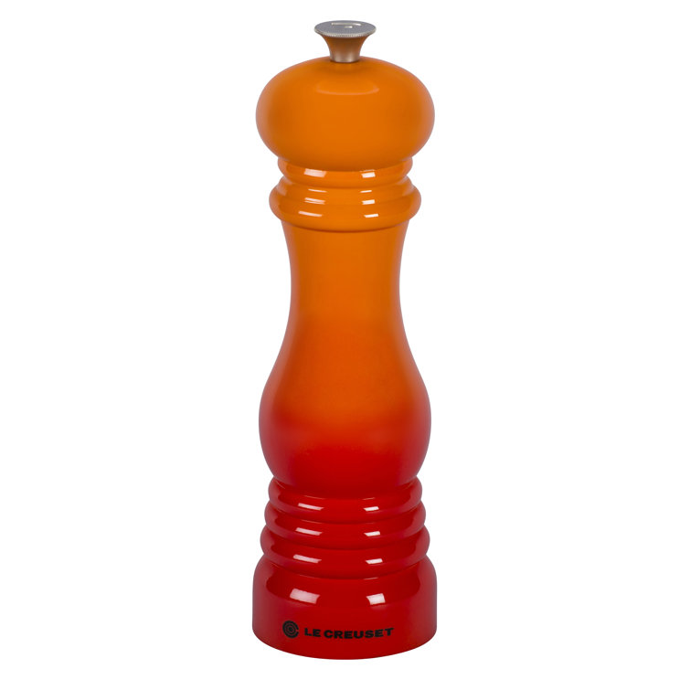 Flame Orange 8" Plastic Pepper Mill