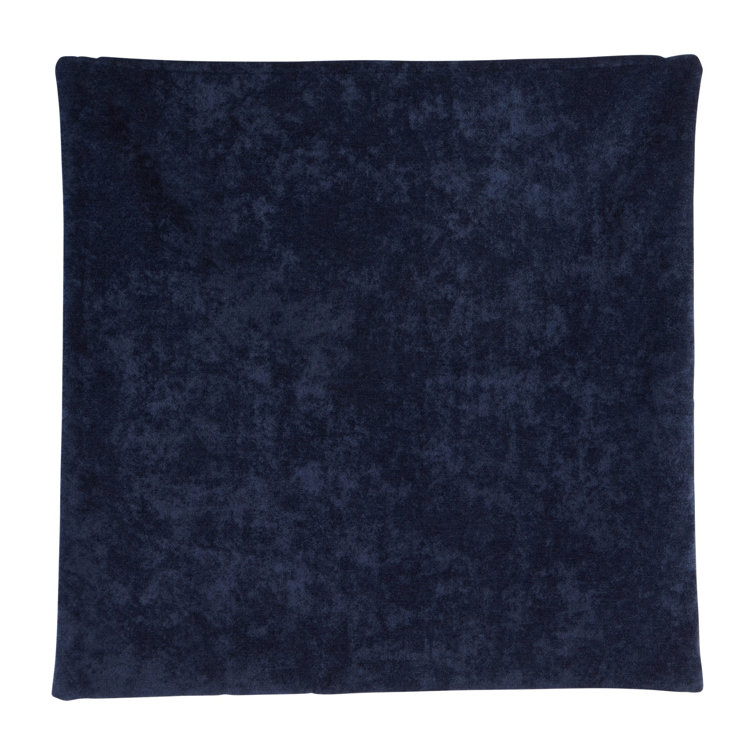 Plush Royal Blue 20" Square Velvet Throw Pillow with Zipper