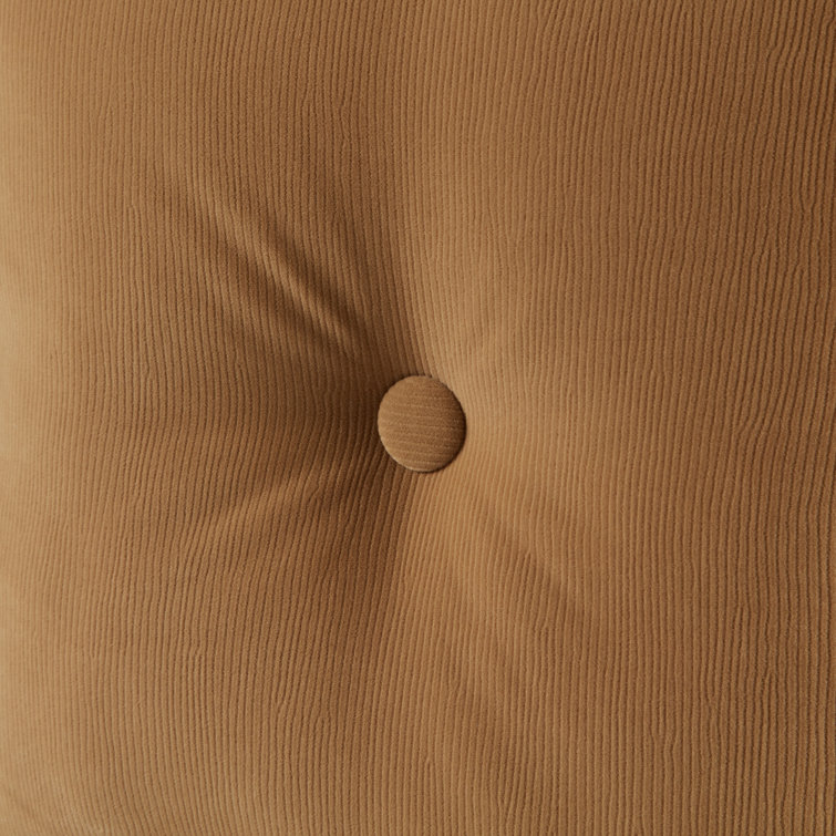 Omaha Buff Microfiber 21" Square Overstuffed Floor Cushion